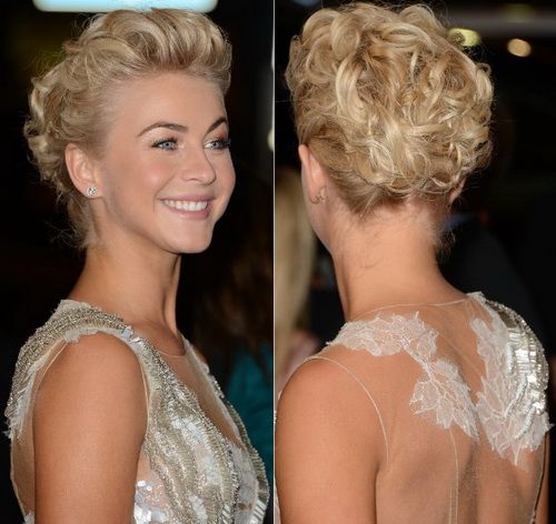 Short updo hairstyle