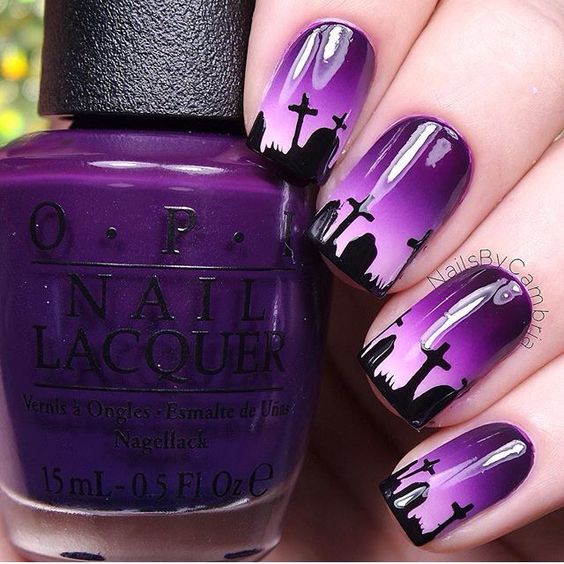 Grab Halloween nails over