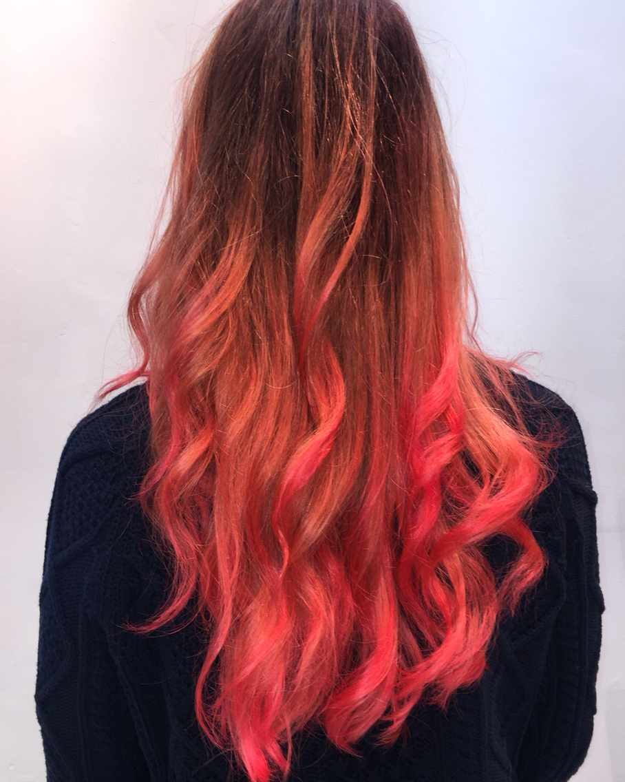 Hair color trends for 2018: red ombre hairstyles