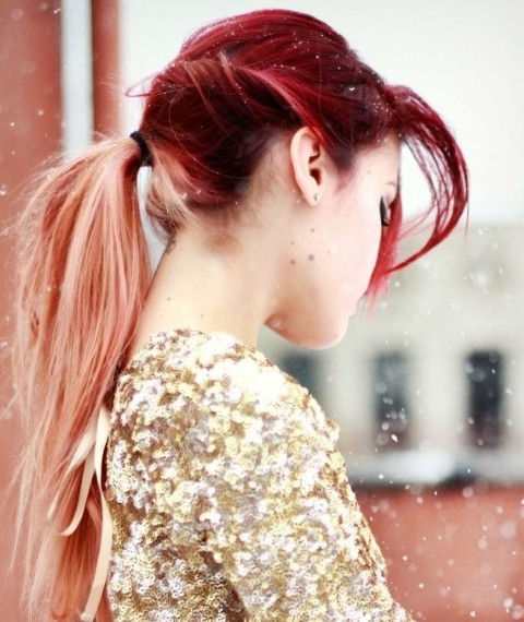 Various red ombre hair