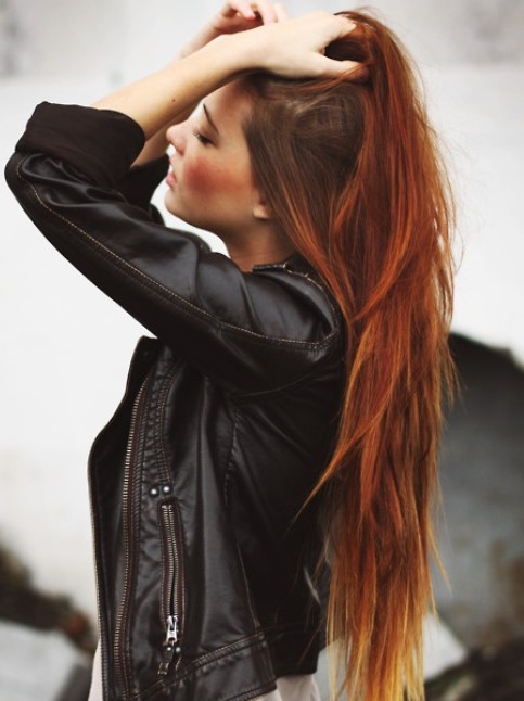 Airy ombre hair