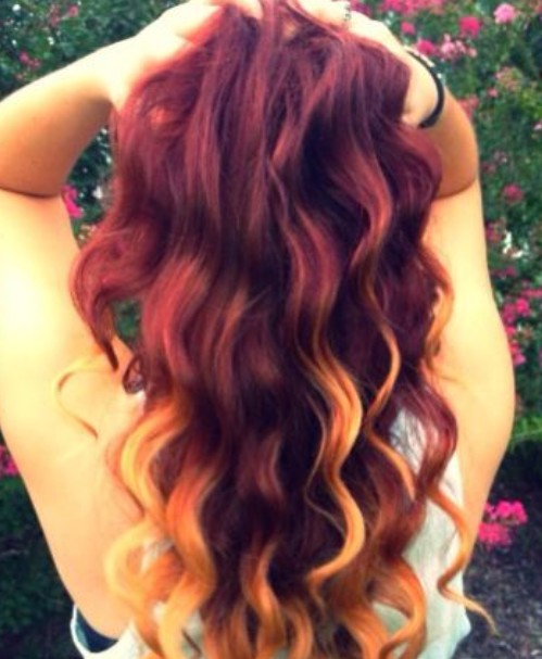 Red ombre hair