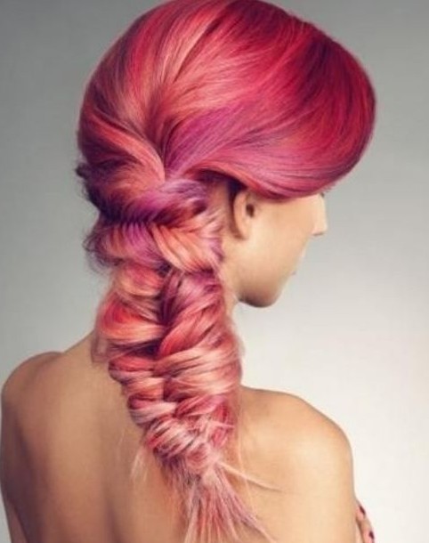 Ombre fishtail