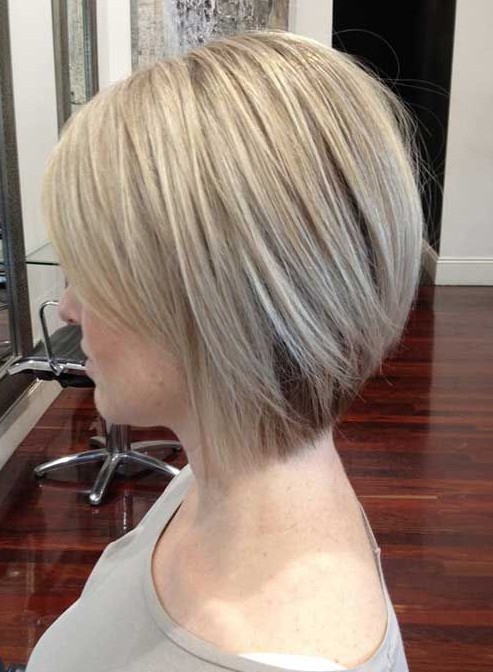 Side view of short bob hairstyle