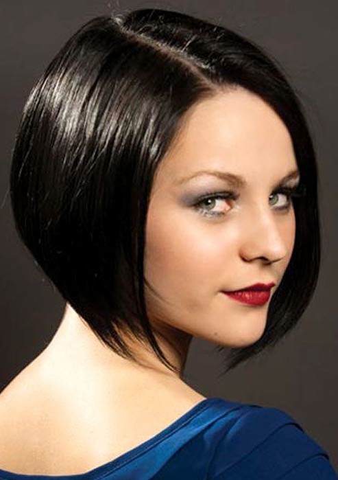 Classic short sleek bob hairstyle for women