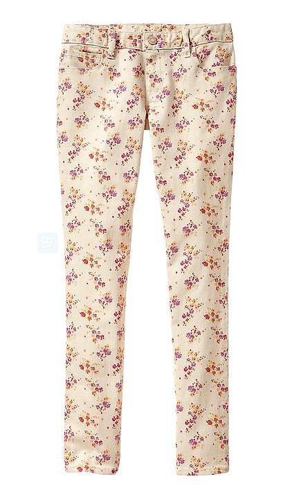 Gap skinny floral jeans ($ 35)