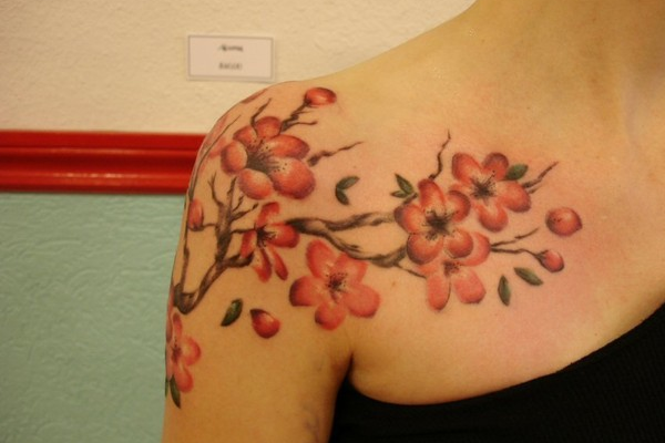 Cherry-shoulder tattoos