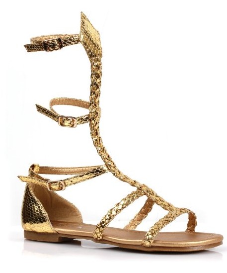 Flats golden sandal