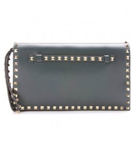 Fashionable clutch: Valentino Rockstud leather clutch, $ 1,495