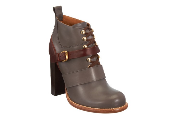 Chloé lace-up ankle boot with belt