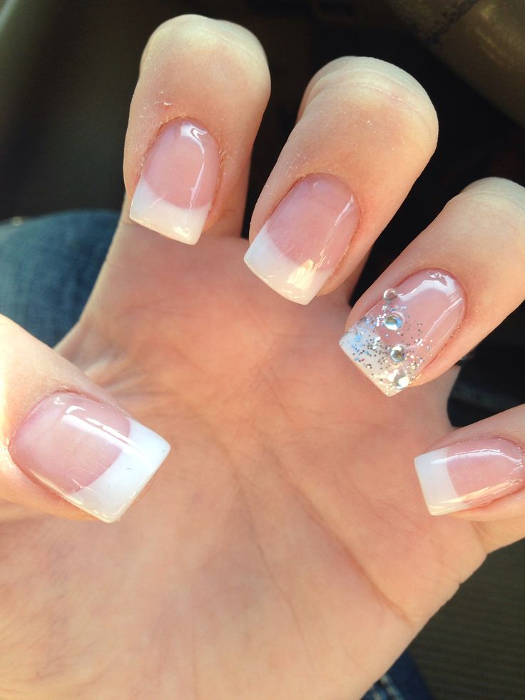 Perfectly decorated wedding nails