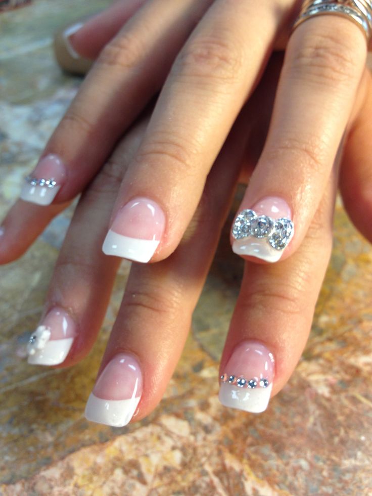 Nice wedding nail idea