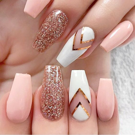 21 beautiful nail designs for long nails 2018