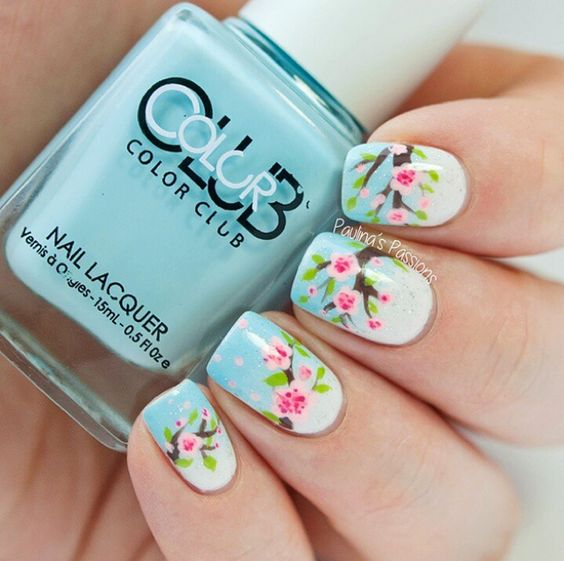 20 cute spring nail designs 2018