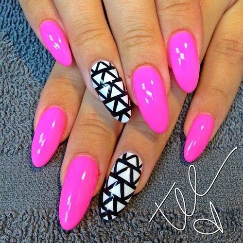 Simple printing of pointed nails