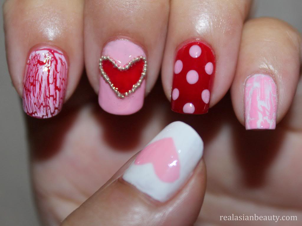 Funny pink nails