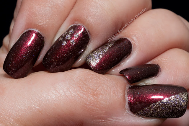 Glittering nails