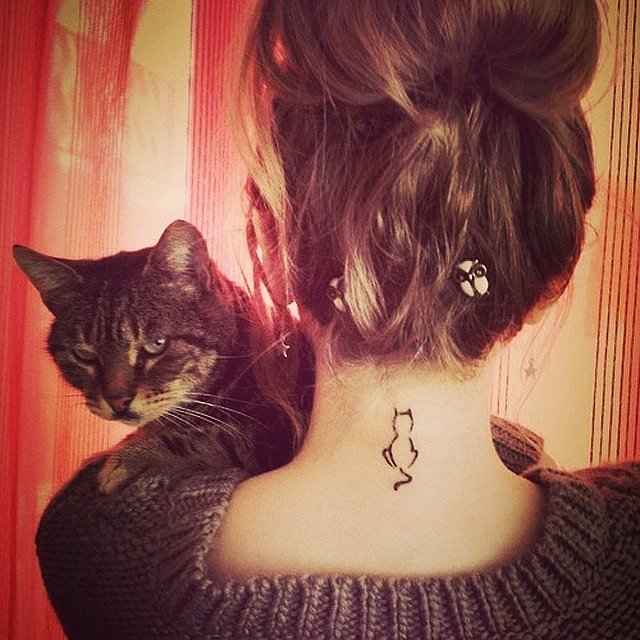 Cat lady tattoo