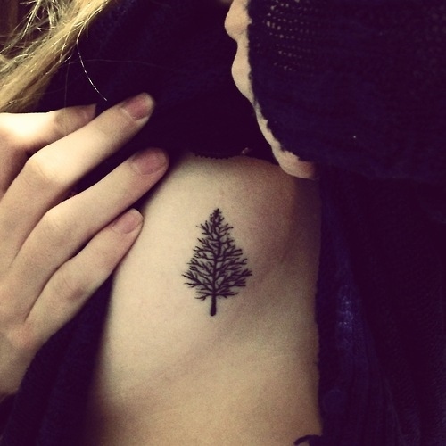 Nice Pinetree tattoo
