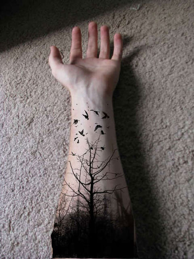 Chic tattoo design on the arm