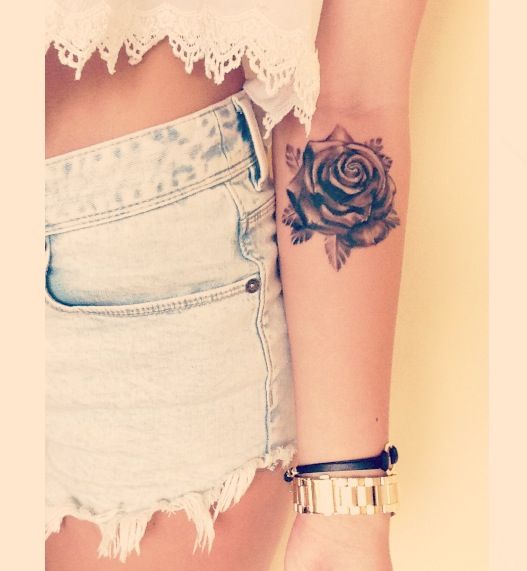 Pretty rose tattoo