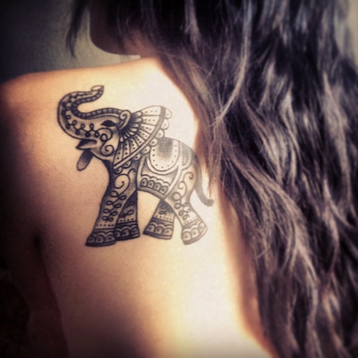 Fantastic elephant tattoo