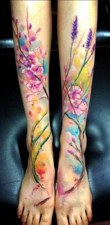 Wild flower tattoo