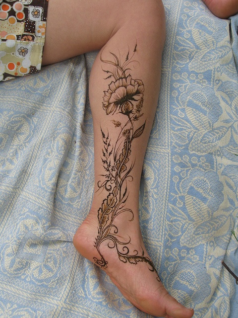 Pretty calf tattoo