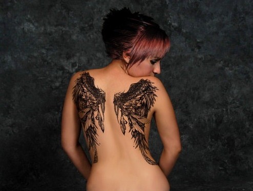 Angel Tattoos Designs: Girls Back Tattoos Ideas