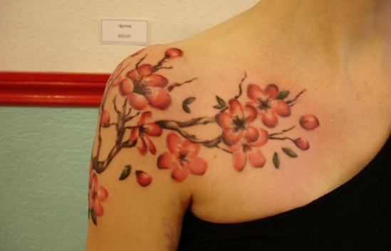 Fantastic Japanese cherry blossom tattoos