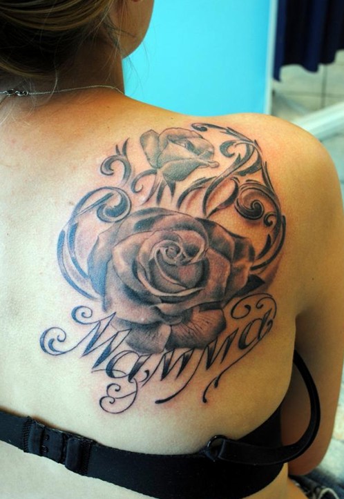 Roses tattoo for girls: shoulder tattoos