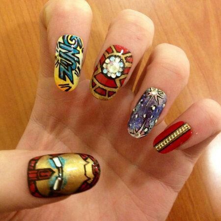 Awesome Iron Man nails