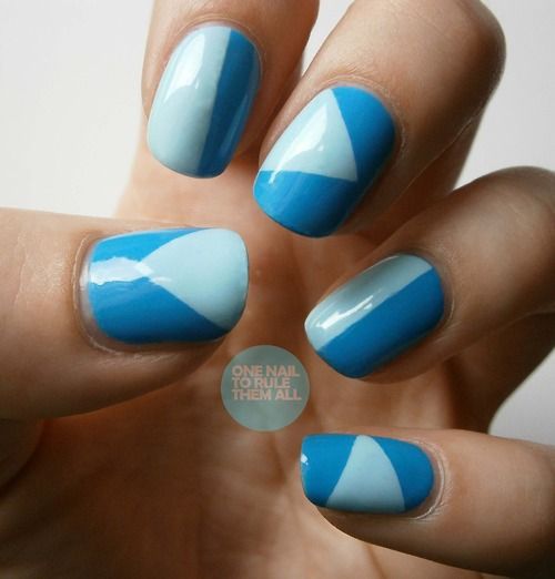 Blue nails