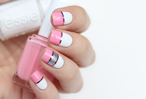 Pink, white and splinter nails