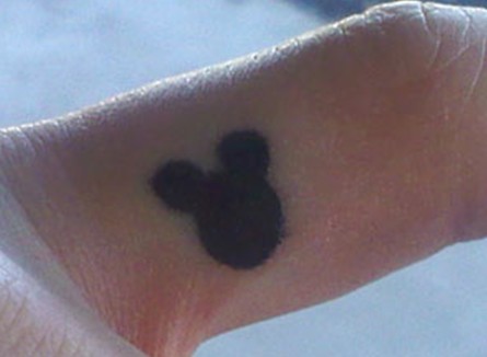 Ash Costello's Tattoos - Cute Little Mickey Mouse Silhouette Tattoo