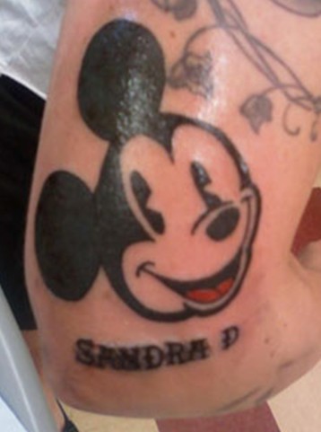 Ash Costello's Tattoos - Vintage Mickey Mouse Tattoos