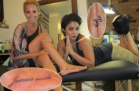 Ashley Tisdale & # 39; s tattoos