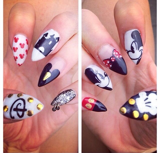 Disney pointed nails