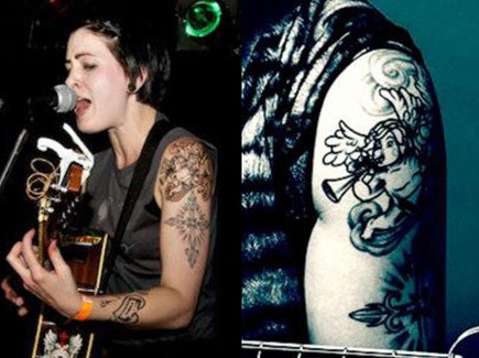 Beth Lucas Tattoos - Cherub on the left upper arm