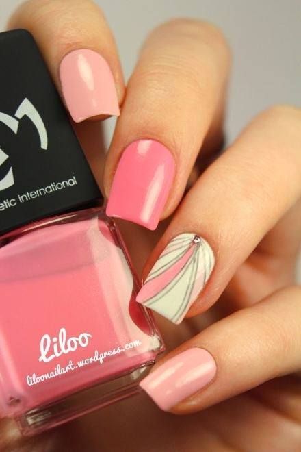 Pink nails