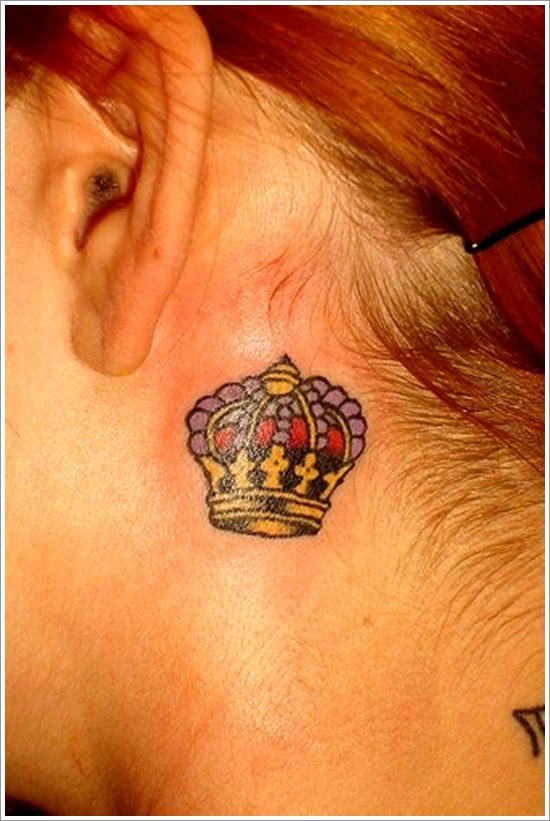 Nice little crown tattoo for women