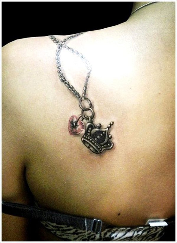 Crown tattoos on the shoulder