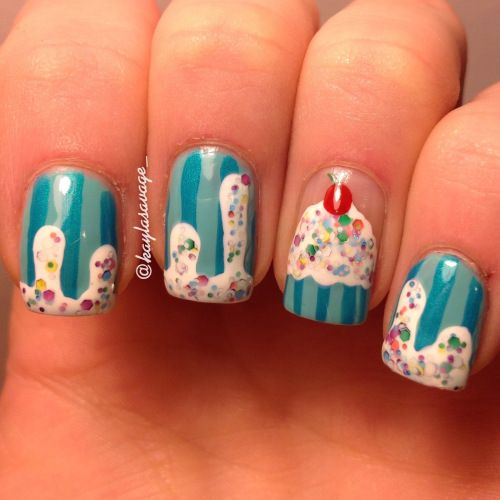 Beautiful cupcake nails