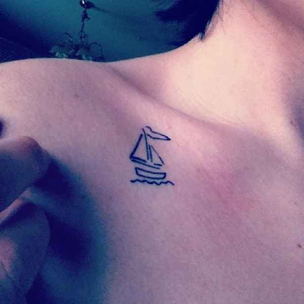 Small tattoo on the shoulder