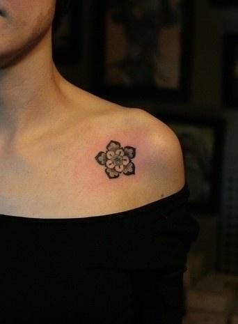 Floral Shoulder Tattoo