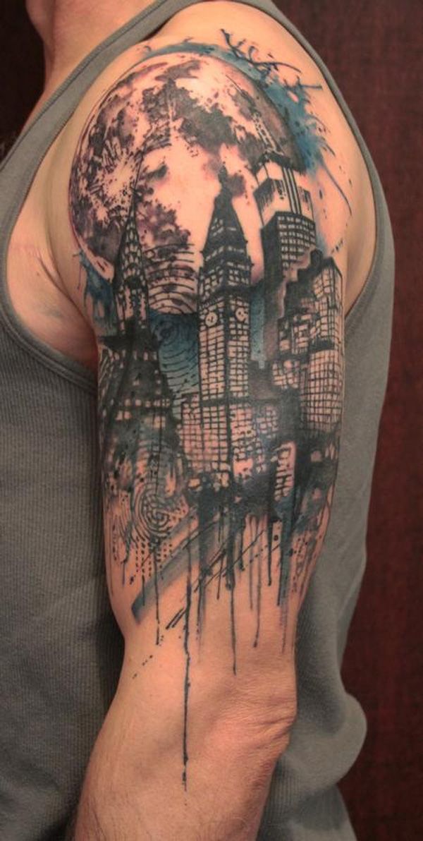 City arm tattoo