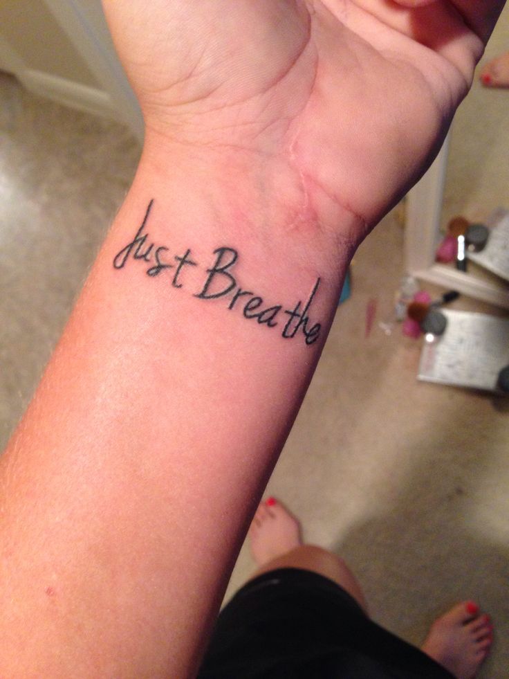 Wrist tattoo quote
