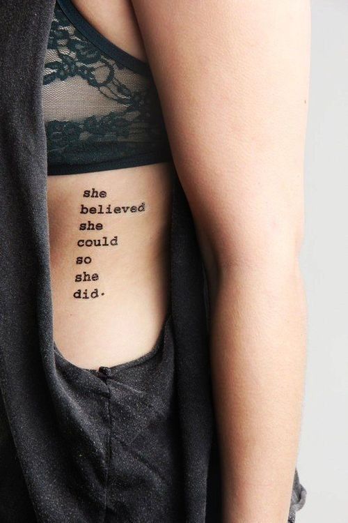 Quote tattoo for girls
