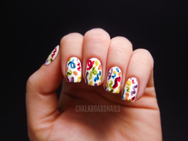 Nice nail design for birthday