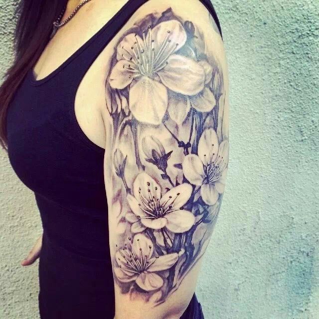 Beautiful half arm tattoo